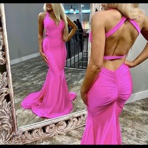 Jessica Angel Hot Pink Prom Dress 737